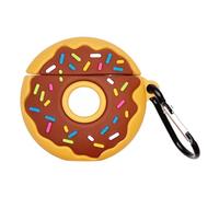 BESPORTBLE Headphone Box Silicone Doughnut Earphone Protective Case Cover Compatible with AirPods 1/2 Waterproof Portable Full Protection Cute Random Color