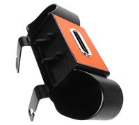 BESPORTBLE Headrest Hooks Car Organizer, Back Seat Management with Cup Holders, Storage Compartment & Tissue Box for Vehicle Travel Accessories, Orange