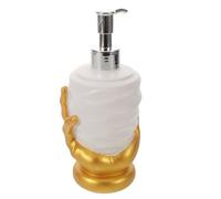 BESPORTBLE Heart-Shaped Press Type Soap Dispenser, Gold Refillable Pump Bottle for Halloween, Reusable Foaming Liquid Soap Container, Unique Countertop Decor for Bathroom and Haunted House