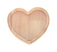BESPORTBLE Heart Shaped Wooden Piggy Bank Decorative Desktop Coin Money Box for Saving Habit Standard Coin Fit Christmas Birthday Housewarming Anniversary