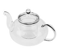 BESPORTBLE Heat-Resistant Borosilicate Glass Tea Pot with Built Strainer Clear Transparent Kettle for Blooming Loose Leaf Tea Brewing and Relaxation