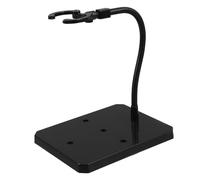 BESPORTBLE Heavy Duty Action Figure Holder Stand for Rg Hg Models Stable Plastic Display Base Compatible with Gundam Figurines Under Waist Flexible Support for Movable Figures