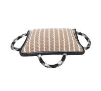 BESPORTBLE Heavy Duty Dog Flax Bite Pillow for Training Tug for Puppy Bite Practice Enhances Owner Dog Bond Professional Canine Skill Development Tool Black Edge