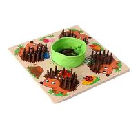 BESPORTBLE Hedgehog Sensory Toy Wooden Kids Plaything Compact Stacking Game for Logical Thinking Motor Skills and Parent Child Interaction Educational Children Supply