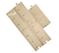 BESPORTBLE Height Measurement Ruler for Wooden Growth Chart Wall Mounted Adhesive Height Ruler Space Saving Design for Easy Installation Fun Room Decor
