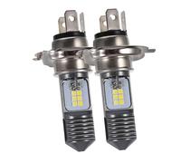 BESPORTBLE High Brightness Dual-color LED Motorbike Headlight Bulb White Yellow Motorcycle Accessory Part for Night Driving Visibility