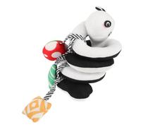 BESPORTBLE High Contrast Plush Panda Car Seat Sensory Hanging Stroller Crib Mobile for Newborn Boys Engaging Soft Plush for Visual Development