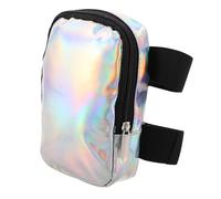 BESPORTBLE Holographic Thigh Bag with Adjustable Strap Stylish Iridescent Outdoor Accessory for Women for Hiking Travel Cycling and Sports Activities