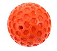 BESPORTBLE Honeycomb Squeaky Rubber Dog Ball for Small Breeds Soft Chew with Easy Clean Surface Interactive Indoor and Outdoor Play Pet