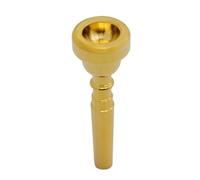 BESPORTBLE Horn Shape Manual Trumpet Mouthpiece Trumpet Parts for Practice Professional Replacement Gold Silver
