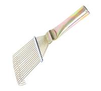 BESPORTBLE Horse Grooming Brush Rake for Cattle and Sheep Metal Hair Remover Skid Handle for Grooming of Horses and Livestock
