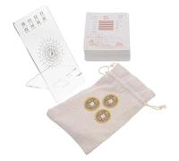 BESPORTBLE I Ching Divination Card Set 64 Hexagrams Beginner Chinese Fortune Telling Cards with Stand and Guide Book Suitable for Divination and Collection