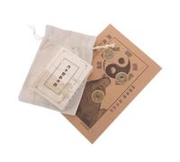 BESPORTBLE I Ching Divination Kit Hexagram Cards with Success Coins and Instruction Guide for Chinese Fortune Telling Wealth Luck and Self- Tool Gift