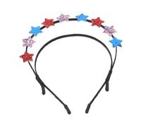 BESPORTBLE Independence Day Star Head Hair Accessories Shiny Star Hairband Star Headband for Party Independence Day Headdress Patriotic Star Hair Hoop Goddess Headpiece Greeter