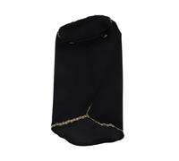 BESPORTBLE Indonesian Base Headscarf Metallic Thread Border Comfortable Chin Wrap for Hijab under Scarf Use and Daily Head Covers