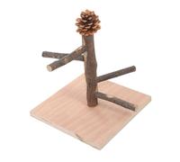 BESPORTBLE Indoor Parrot Stand Portable Tabletop Bird Perch for Training Play Sturdy Design for Desktop Bird Cage Use