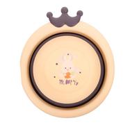 BESPORTBLE Infant Wash Basin Foldable Cartoon Washbasin Newborn Baby Face and Foot Basin Portable Travel Washing Container for Babies