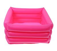 BESPORTBLE Inflatable Foot Cleaning Sink Portable PVC Washing Basin for Travel Home Use Easy Drain Design for Patients Style Random Color