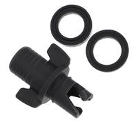 BESPORTBLE Inflatable Kayak Kayak Accessory Air Valve Adapter with 2 Rubber, Sturdy Pump Hose Connector for Easy Inflation and Deflation for Rafting