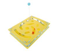 BESPORTBLE Interactive Cat Puzzle Feeder Food Treat Dispenser Maze for Indoor Cats Engaging Brain Boosting Design Slow Feeder for Healthy Eating Active Play with Bell Ball