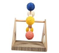BESPORTBLE Interactive Cat Scratching Ferris Wheel Style Scratch Board for Indoor Cats Durable Stand Scratcher Exercise Ball Reduces Loneliness Promotes Healthy Claws Random Color
