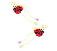 BESPORTBLE Interactive Catnip Cat Chew Ladybird Shape 2Pcs Pet Accessories for Indoor Kitten Play and Bonding