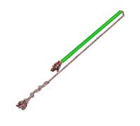 BESPORTBLE Interactive Dog Flirt Pole for Small Pets Durable Safe Material Mental Exercise and Training Tool Green Chasing Teaser Stick for and Energy Burn