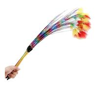 BESPORTBLE Interactive Feather Cat Wand with Colorful Rainbow Rod Plastic Material Designed to Train Cat's Natural Instincts and Attract Attention for Play with Your Cat Random Color
