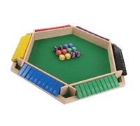 BESPORTBLE Interactive Flip Card Game Table Six Sided Design for Ktv Bars and Parties Construction Multiple Built Game Rules Enhances Fun and Interaction