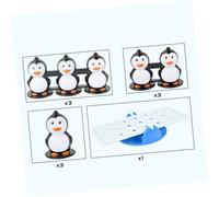 BESPORTBLE Interactive Penguins Seesaw for Plastic Balance Board Game with Puzzle Challenges Brain Exercise and Creativity Development for Boys