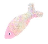 BESPORTBLE Interactive Plush Fish Chew Toy for Cats Simulation Koi Design Small Size Indoor Play for Kittens and Teething Cats