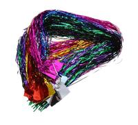 BESPORTBLE Iridescent Foil Tinsel Garland for Christmas Tree Decorations Aluminum Foil Fringe Strands for DIY Holiday Party Birthday Graduation Home and Office Decor