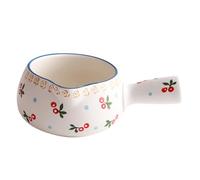 BESPORTBLE Japanese Ceramic Non-Stick Milk Pan with Handle Multipurpose Soup and Sauce Cooking Pot for Food Milk Noodles Easy to Clean Cooking Cookware