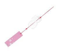 BESPORTBLE Japanese Glass Wind Chimes with Pattern Transparent Decorative Hanging Bell for Garden Patio Home Lightweight and Easy to Install Party Ornament with Radiant Light Effects
