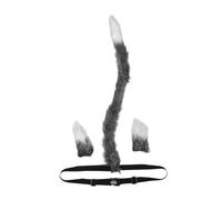 BESPORTBLE Japanese -inspired Cat Ears and Tail Set Handmade Furry Cosplay Accessories for Adult Women Halloween Dress Up with Craftsmanship and Kawaii Style
