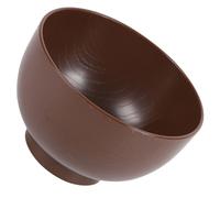 BESPORTBLE Japanese Style Small Miso Soup Bowl with Wood Grain Pattern, Reusable Unbreakable Asian Rice Bowl for Home and Restaurant Use