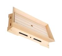 BESPORTBLE Japanese Sushi Plate Wooden Sashimi Serving Board with Dry Ice Freshness Feature Lightweight Food Display Tray for Home Restaurant and Travel Use