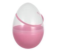 BESPORTBLE Jumbo Pink Easter Egg with Handle, 25cm Large Fillable Plastic Container for Egg Hunts, Giant Transparent Shell for Party Favours, Treats & Toy Storage, Clear Gift Capsule