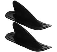 BESPORTBLE Kayak Skeg Surf Dinghy fin Tracking Fin Mounting Points Water Board Canoe for Surfboard Longboard Paddleboard Rear Rudder Pack of 2,Black,21 x 6,5 cm