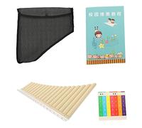 BESPORTBLE Key Pan Flute Musical Instrument Tube Pitch Panpipe for Beginners with Polished Surface School Instrument and Creative Family and Friends