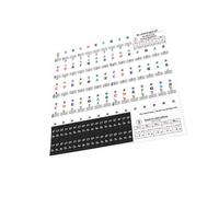 BESPORTBLE Key Piano Keyboard Stickers Electronic Organ Covers Piano Decals Music Keyboard Sticker Accessories No Residue