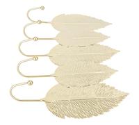 BESPORTBLE Key Rack Hanging Hooks Iron 5 Hooks Golden Wall Organizer for Hanging Keys and Coats, Bedroom and Hallway