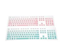 BESPORTBLE Keyboard Skin Protector Silicone Cover 2Pcs for Gradient Design Dirt Resistant Compatible with Dell Desktop Keyboards Washable Reusable Suitable for Remote Work Random Color