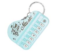 BESPORTBLE Keychain Music Keychains Micro Piano Key Chain Finger Piano Musical Keychain Keyboard Fidget Mini Keychains Lovers Keychain Macaron Keyboard Thumb Piano Plastic Sky-Blue