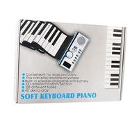 BESPORTBLE Keys Roll-up Keyboard Piano Silicone Material and Built Keyboard Piano Speaker for Travel and Portable Electronic Use