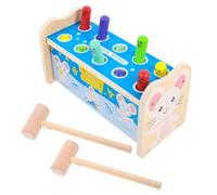 BESPORTBLE Kids Cartoon Wooden Tapping Toy Set Educational Knocking Game for Toddlers Creative Plaything for Parent-Child Interaction Fun Playtime Activity