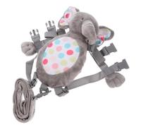 BESPORTBLE Kids Elephant Plush Backpack with Safety Leash Anti-Lost Toddler Harness Lightweight Polyester Bag for Children’s Outings Christmas Gift