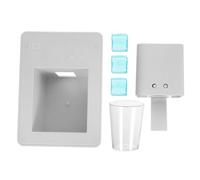 BESPORTBLE Kitchen Playset Ice Maker White Pretend Play Appliance with Realistic Fake Ice Cubes for Boys Dollhouse Ornament Enhancing Creativity and Family Interaction