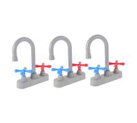 BESPORTBLE Kitchen Sink with Simulation Faucet Safe Pretend Play Faucet Accessories for Boys and Interactive Role Play Encouraging Imagination and Life Skills Development