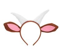 BESPORTBLE Lamb Ears Costume Goat Horns Headband Dog Kids For Dogs Cosplay Horn Felt Plush Animal Halloween Head Hoop for Accessory 11 X 9 Inches